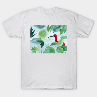 Tropical Bird with Jungle T-Shirt